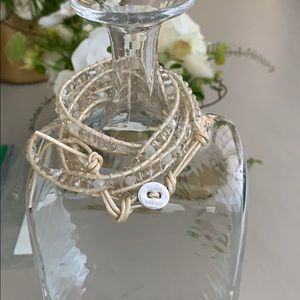 Victoria Emerson beige wrap bracelet